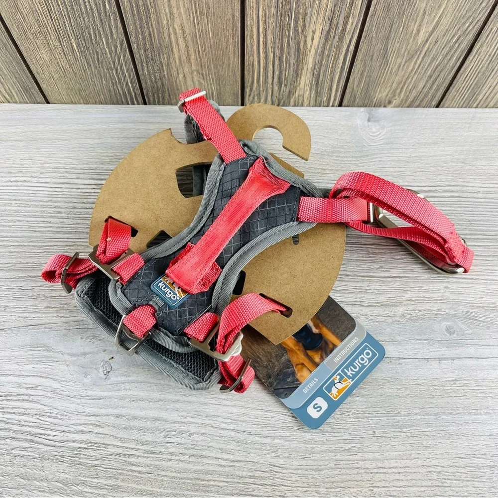 Kurgo Journey Air Harness For Dogs Grey/Pink Vest Harnesses For Dogs Small NEW